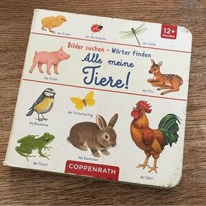 🐾 Alle meine Tiere! –‎ German Board Book for Toddlers